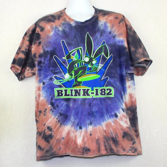 Blink 182 Band Bunny Tye Dye Goodie Two Sleeves Shirt T -Shirt Mens Small - Picture 1 of 6